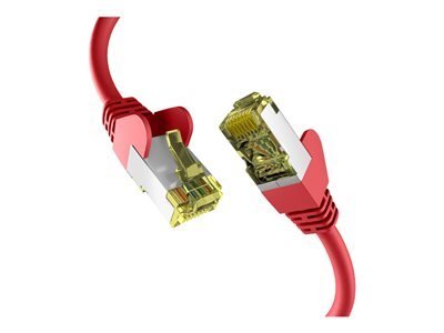 EFB-Elektronik CAT6a RED 30m kabel krosowy S/FTP PIMF RJ45 kabel sieciowy Ethernet LAN DSL Producent: EFB Elektronik (EC020200059)