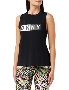 DKNY Sportowa damska koszulka, czarna, M, czarny, M - Koszulki i topy damskie - miniaturka - grafika 1
