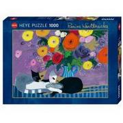 Puzzle - Heye Puzzle 1000 elementów Śpiące koty - miniaturka - grafika 1