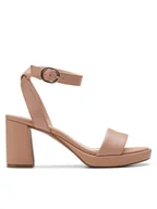 Sandały damskie - Clarks Sandały AmbyrLyn Bay 26177009 Beżowy - miniaturka - grafika 1