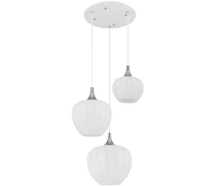 Globo 15548-3HW - Żyrandol na lince MAXY 3xE27/40W/230V biały - Lampy sufitowe - miniaturka - grafika 1