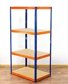 Szafy i regały magazynowe - Regał Helios magazynowy metalowy HNO_180X075X60_4_275 ilość półek 4 nośność 275 kg / Wamar-Sosenka - miniaturka - grafika 1