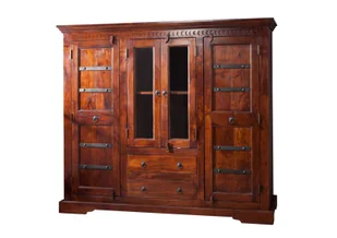Witryna Oxford #418 Akacja Lakierowana 160X50X142 Cm B 5792 - Witryny - miniaturka - grafika 1