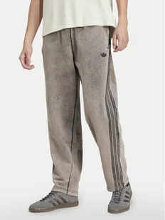 adidas Spodnie dresowe Premium Essentials Retro JD0217 Szary Loose Fit - Spodnie sportowe męskie - miniaturka - grafika 1