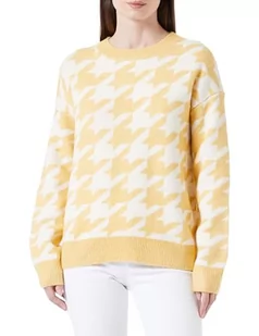 Sookie Damski sweter z dzianiny 12425453-SO01, żółty wełniany biały, XS/S, Żółty, wełniany biały, XS-S - Swetry damskie - miniaturka - grafika 1