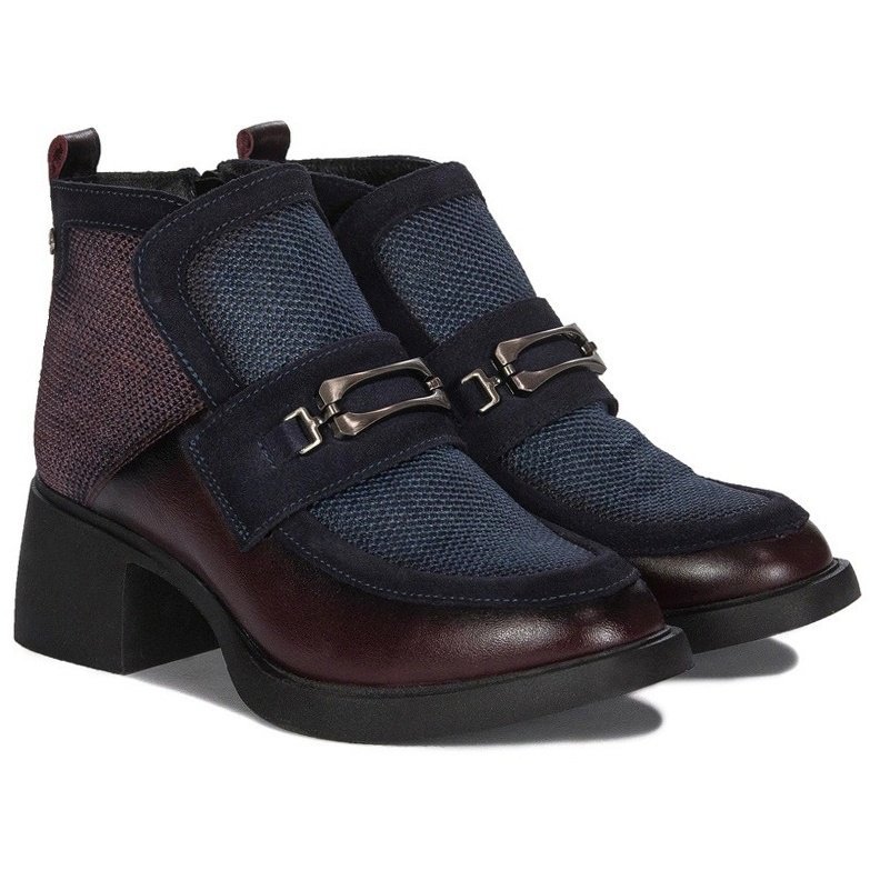 Botki damskie Maciejka A6747-23/00-8 BORDO R.37