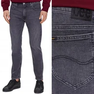 Spodnie męskie - Lee RIDER SLIM Worn In Shadow DOPASOWANE ZWĘŻANE SZARY DżINS W36 L30 - miniaturka - grafika 1