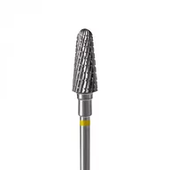 Frezarki do paznokci - Staleks Frez z Węglika Ścięty Stożek Żółty 6/14mm - miniaturka - grafika 1