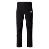 Spodenki męskie - The North Face NF0A8BR4JK3 M Exploration Conv Reg Tapered Pants - EU męskie spodnie sportowe TNF, czarne, rozmiar 32 - miniaturka - grafika 1