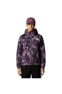 Kurtki damskie - THE NORTH FACE Damska kurtka softshellowa Mountain Wind Track Top Print Midnight Mauve Painted, XL - miniaturka - grafika 1