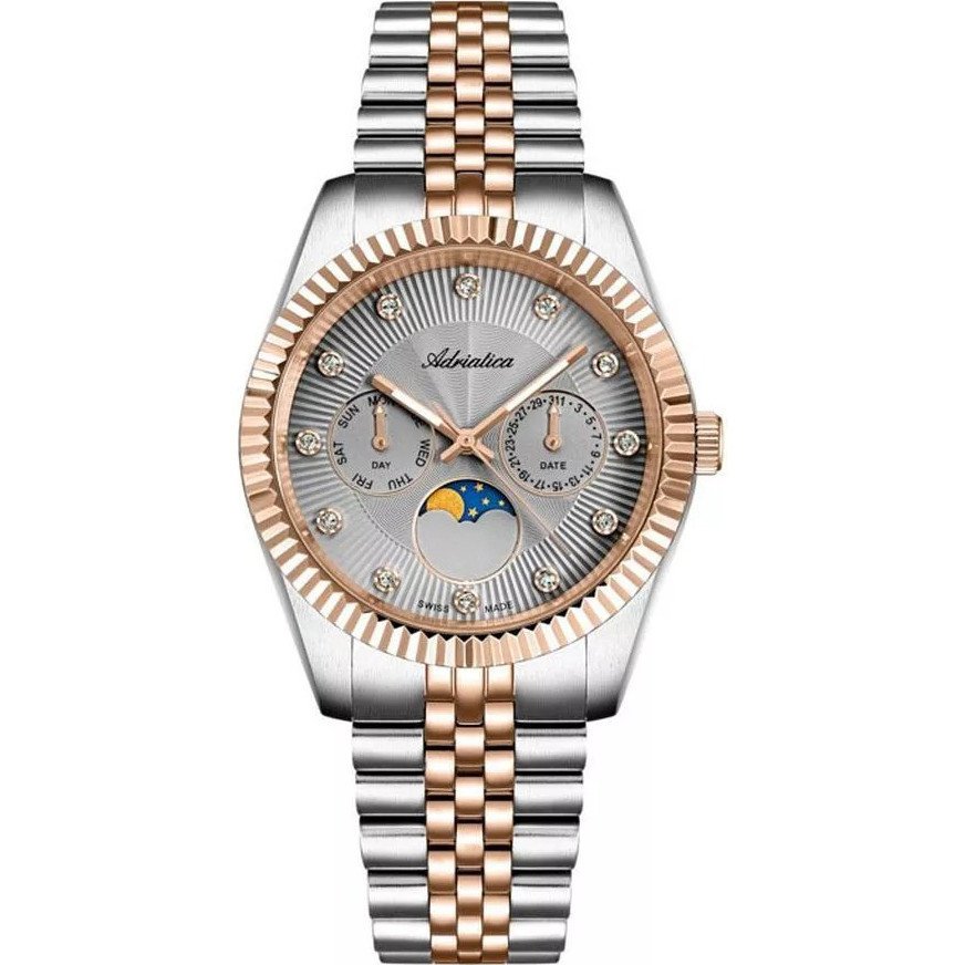 Zegarek Damski Adriatica A3809.R1R7QF CYRKONIE srebrny