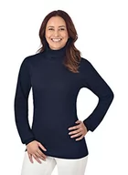 Swetry damskie - Trigema Trigema damski sweter z golfem 585010, niebieski (niebieski 046), 56 (rozmiar producenta: XXXL) 585010-046 - miniaturka - grafika 1