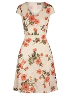 Sukienki - ApartFashion Sukienka damska, luźna sukienka wieczorowa, biała, wielokolorowa, normalna, Biały Multicolor, XS - miniaturka - grafika 1