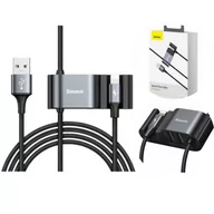 Kable USB - Baseus Special Data Kabel USB - Lightning iPhone + rozgałęźnik 2x USB HUB czarny CALHZ-01 - miniaturka - grafika 1