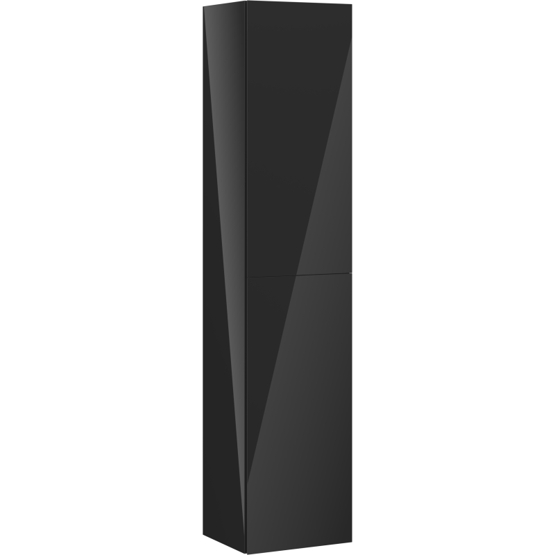 Mexen Orio słupek łazienkowy 35 cm, 2 drzwi , czarny połysk - 91A11-03016-2-BF70