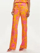 Spodnie damskie - Morgan Spodnie materiałowe 241-PMING Pomarańczowy Regular Fit - miniaturka - grafika 1