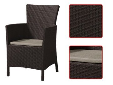 Keter Fotel Ogrodowy z Poduszką Technorattan 