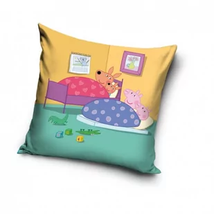 Carbotex Poszewka licencyjna 40x40 Peppa Jack i przyjaciele nocowanki pp191020 - Pościel dla dzieci - miniaturka - grafika 1