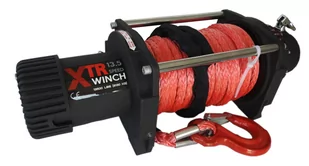 Wyciągarka XTR 13500lbs [6130kg] SPEED z liną syntetyczną 12V (lina: 9,5mm szara dyneema 27m 9800kg +hak zdejmowany) 81880008 - Wciągarki - miniaturka - grafika 2