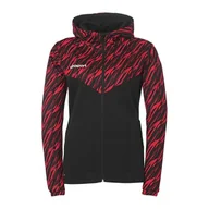 Kurtki damskie - uhlsport Piłka nożna Progressive 28 Multi Hood kurtka – damska kurtka treningowa, sportowa bluza z kapturem i stójką - miniaturka - grafika 1