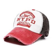 Czapki damskie - Czapka z Daszkiem bejsbolówka NYPD red-brown - miniaturka - grafika 1