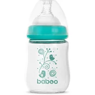 Butelki dla niemowląt - Baboo Anti-colic Glass Feeding Bottle Wide Neck butelka do karmienia 0m+ 150 ml - miniaturka - grafika 1
