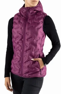 Kamizelka damska puchowa z kapturem Viking Aspen Vest 4600 fuksja - Kurtki i kamizelki sportowe damskie - miniaturka - grafika 1