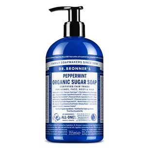 Dr. Bronner's Dr Bronners Dr Bronners Peppermint mydło w płynie do ciała i włosów 355 ml - Mydła - miniaturka - grafika 1