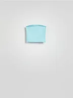 Koszulki i topy damskie - Reserved - Top bandeau - jasnoturkusowy - miniaturka - grafika 1