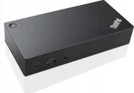 Stacje dokujące i replikatory portów - Stacja/replikator Lenovo ThinkPad Dock USB-C 90W 40A90090DE ThinkPad USB C-Dock - miniaturka - grafika 1
