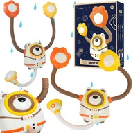 Zabawki interaktywne dla dzieci - Zabawka Do Kąpieli Miś Astronauta Z Funkcją Prysznica Przyssawki - miniaturka - grafika 1