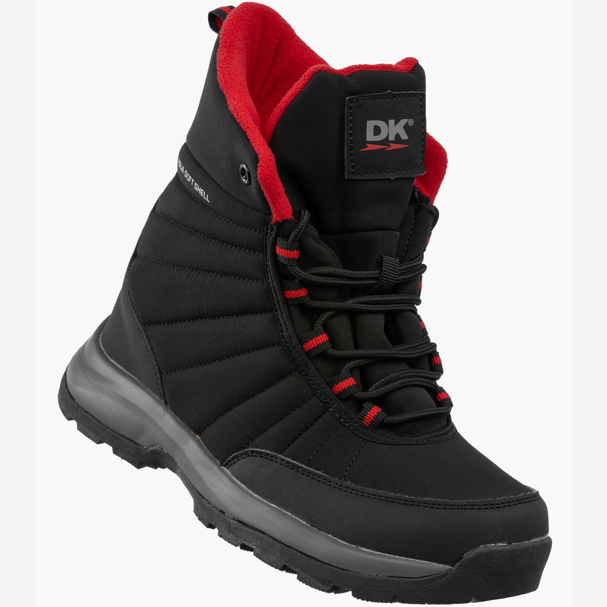 Śniegowce Damskie SoftShell DK Buty Trzewiki Zimowe Ocieplane Czarne IGLOO Czarny 38