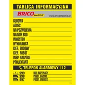 Numery na dom - Oznaczenie "Tablica informacyjna" 70 x 90 Bricomarche - miniaturka - grafika 1