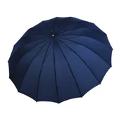 Parasole - Parasol męski Derby Hit Golf manualny długi granatowy wytrzymały - miniaturka - grafika 1