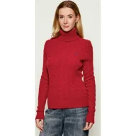 Swetry damskie - POLO RALPH LAUREN Wełniany golf Regular Fit z dodatkiem kaszmiru - miniaturka - grafika 1