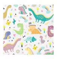 Dekoracje i nakrycia stołu na imprezę - Serwetki Papierowe Dinozaury Dino Urodziny 20Szt - miniaturka - grafika 1