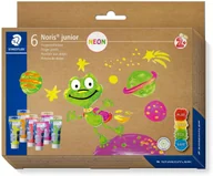 Przybory szkolne - STAEDTLER Fingermalfarbe NJ Neon 6St Etui - miniaturka - grafika 1