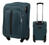 Walizki - Walizka Kabinowa Miękka z Codury Zielona - miniaturka - grafika 1