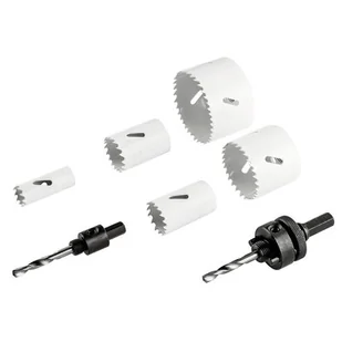 VERTO Otwornice bi-metalowe 19-68 mm, zestaw 7 szt. 60H968 - Otwornice - miniaturka - grafika 1