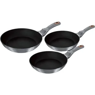 Berlinger Haus Zestaw 3 patelni 20/24/28cm bh-6169 moonlight BH-6169 Kinghoff - Patelnie - miniaturka - grafika 1