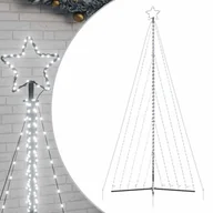 Ozdoby bożonarodzeniowe - vidaXL Lampki choinkowe, 570 zimnych białych LED, 399 cm - miniaturka - grafika 1