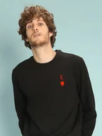 Bluzy męskie - WOOOP Bluza "King" w kolorze czarnym - miniaturka - grafika 1