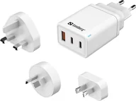 Ładowarki do telefonów - Sandberg 3in1 TravelCharger USB-C/A 65W - miniaturka - grafika 1