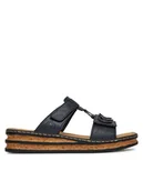 Klapki i japonki damskie - Rieker Klapki 62936-14 Granatowy - miniaturka - grafika 1