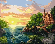 Malowanie po numerach - Zestaw do malowania po numerach. Zachód słońca ©Siergiej Łobach 40x50 cm, KHO2766 - miniaturka - grafika 1