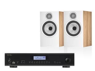 Rotel A12 MKII (czarny) + 606 S3 (dąb) - Zestawy stereo - miniaturka - grafika 1