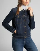 Kurtki damskie - Lee Sherpa Rider Damska Kurtka Jeansowa Dark Sidney L54Vsgsu-L - miniaturka - grafika 1