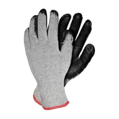 Akcesoria BHP - INNY Rękawice z dzianiny+guma Reco rozmiar 10 czarno-szare - miniaturka - grafika 1
