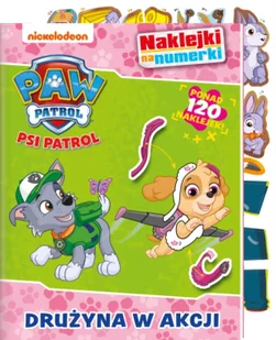 Psi Patrol. Naklejki na numerki. Na ratunek przyjaciołom - Kolorowanki, wyklejanki - miniaturka - grafika 1