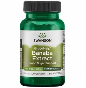 GlucoHelp Banaba Extract 1,33 mg (60 kaps.) - Suplementy diety - miniaturka - grafika 1